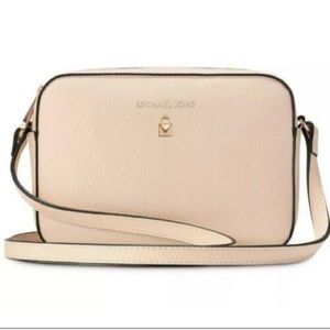 MICHAEL KORS Small Faux Leather CROSSBODY Shoulder Bag Purse Blush Pink NEW